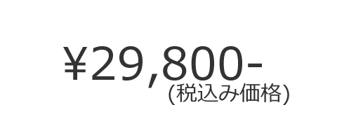 29800円(税込み価格)